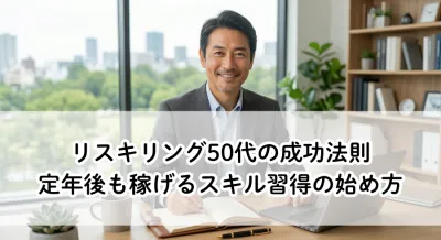 リスキリング50代の成功法則！定年後も稼げるスキル習得の始め方